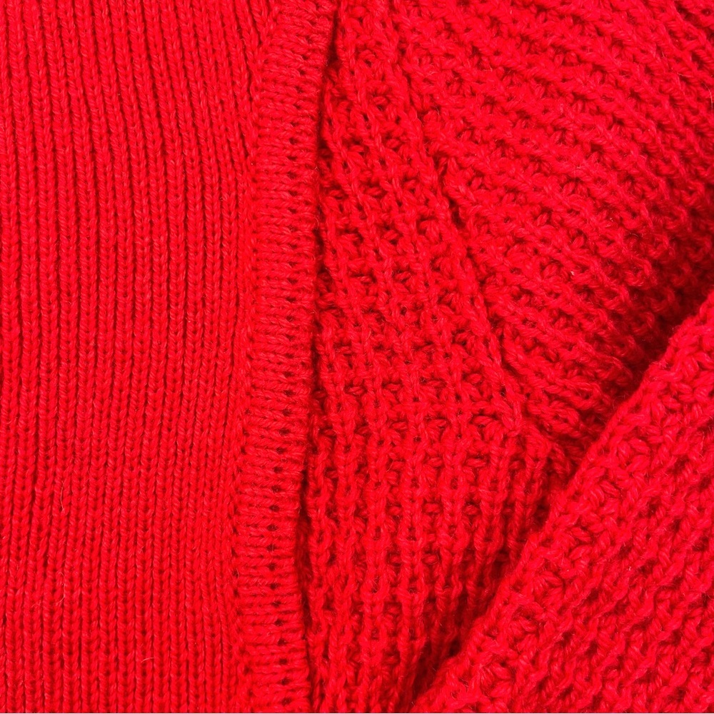 Vintage Pallas Irish Wool Cardigan Sweater Red Medium EUC - Picture 7 of 17